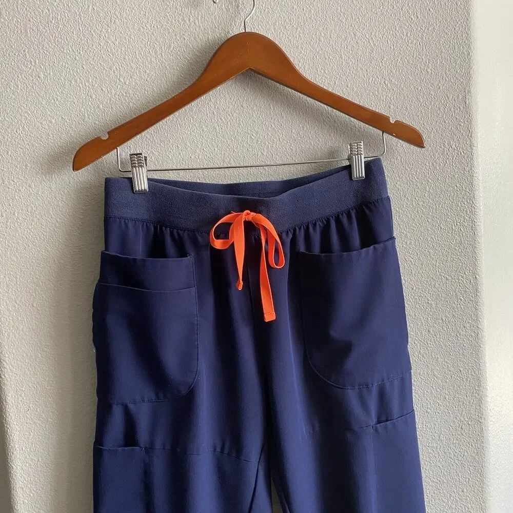 Figs Scrub Pants Womens Small Blue Zamora Joggers Technical Collection Ladies